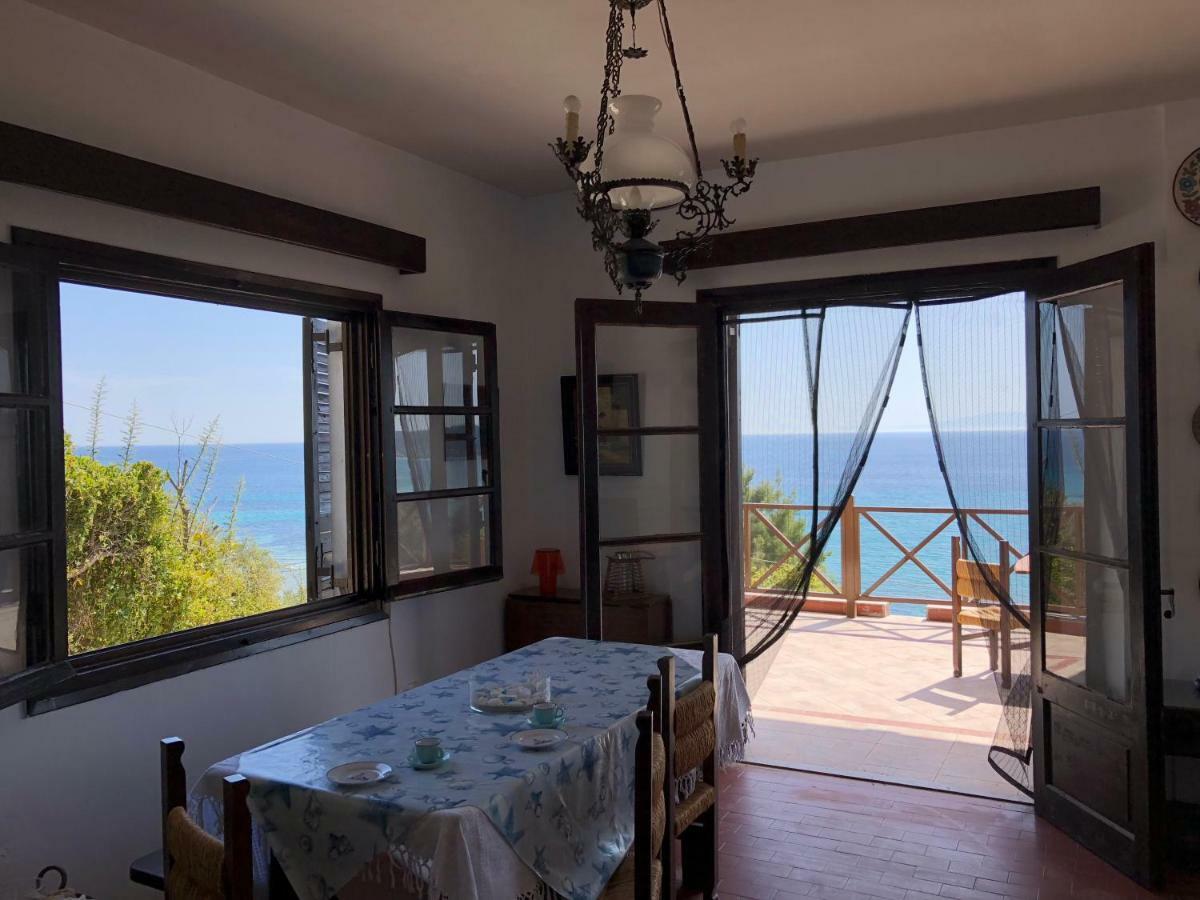 Villa Unique Sea View House Kalandra Exterior foto